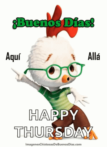 Hello Thursday Chicken Little GIF
