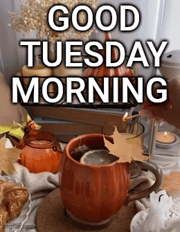 Hello Tuesday Autumn Breakfast GIF