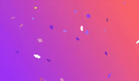 Hello Tuesday Flashing Text Confetti GIF