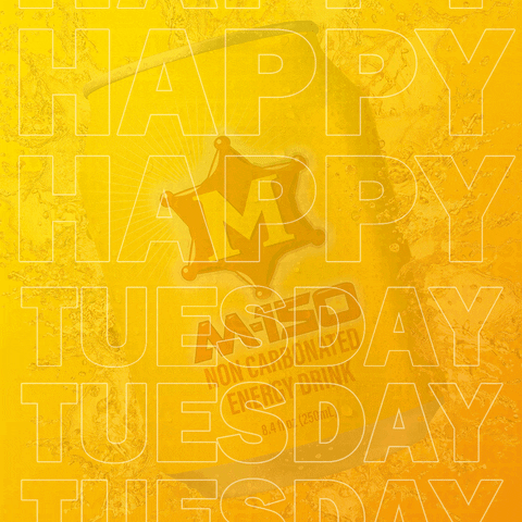 Hello Tuesday Flickering Text Art GIF