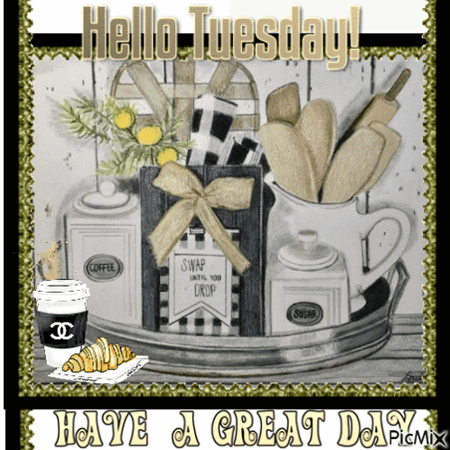 Hello Tuesday Greeting Card