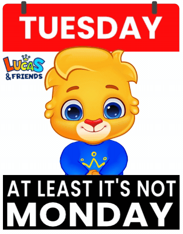 Hello Tuesday Happy Lucas And Friends GIF