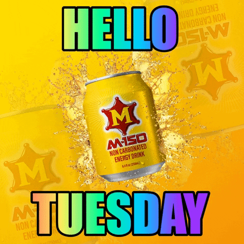 Hello Tuesday Shaking Soda Can GIF