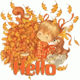 Hello Wednesday Autumn Season GIF