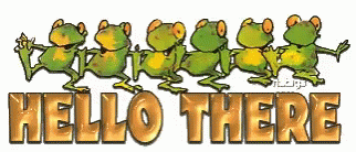 Hello Wednesday Frogs In Line GIF