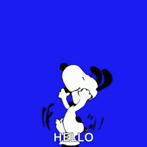 Hello Wednesday Jumping Happy Snoopy GIF