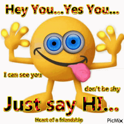 Hello Wednesday Silly Emoji GIF