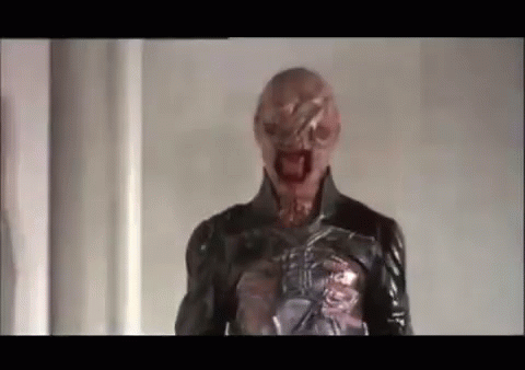 Hellraiser Chatterer Scares Girl GIF