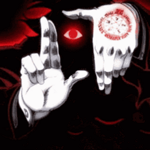 Hellsing Anime Alucard Luca Hands Black Magic GIF