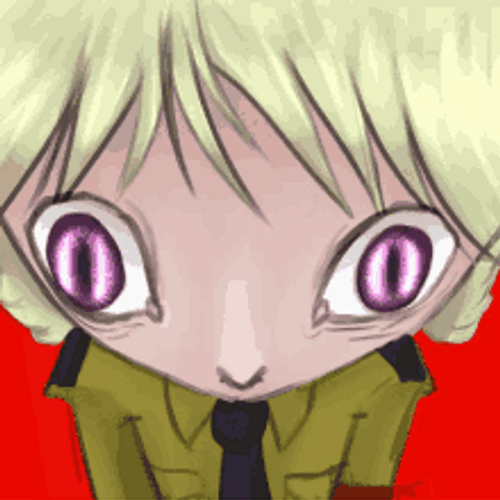 Hellsing Anime Blinking Eyes Cartoon Art Schrodinger GIF