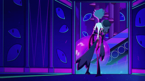 Helluva Boss Stola Shocked While Walking GIF