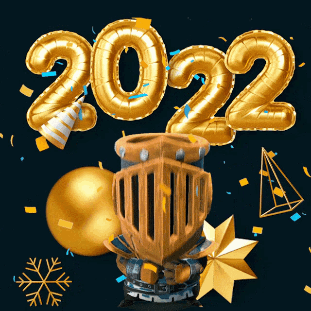 Helmet Hero Happy New Year 2022 GIF