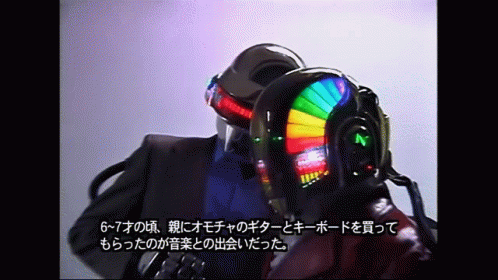 Helmeted Men Talking, One in Suit