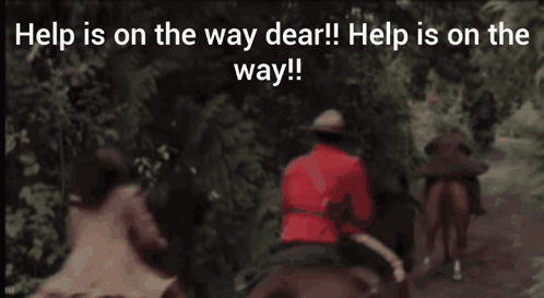 Help Is On The Way Dear GIF