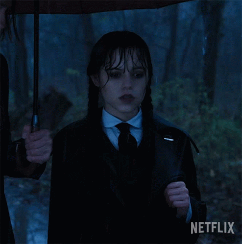 Help Is On The Way Dear Wednesday Addams GIF