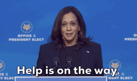 Help Is On The Way Kamala Harris GIF