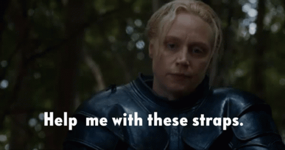 Help Me Brienne Game Of Thrones GIF