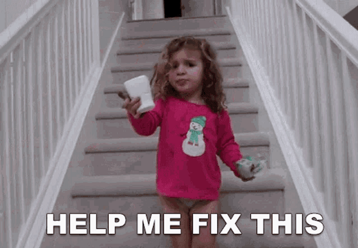 Help Me Fix This Little Girl GIF