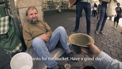 Helping The Homeless Handshake GIF