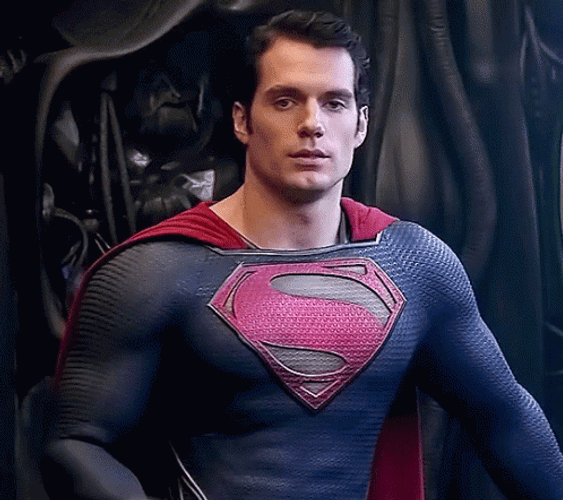 Henry Cavill As Dc Superhero Superman Waving GIF