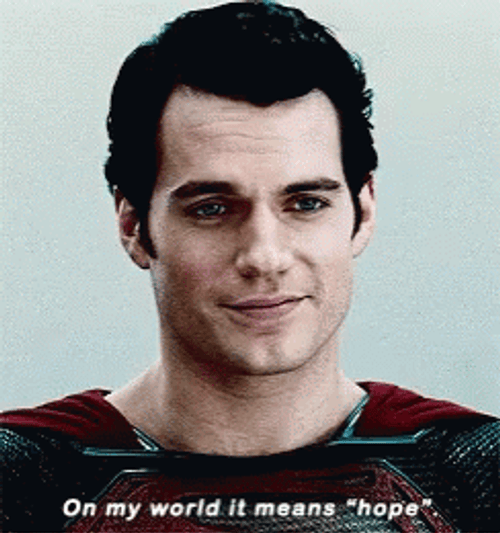 Henry Cavill As Spiderman It Means Hope GIF