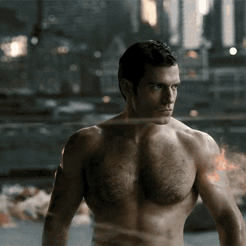 Henry Cavill As Superman Heat Vision GIF