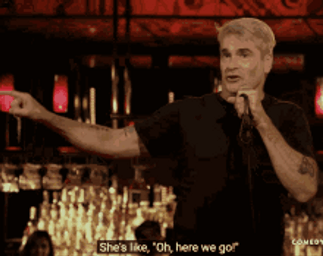 Henry Rollins Speaking And Here We Go GIF