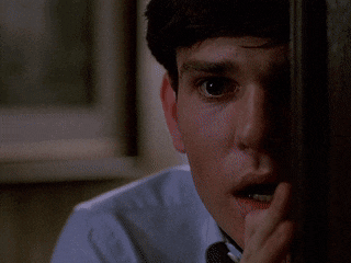 Henry Thomas Peeking Through The Door GIF