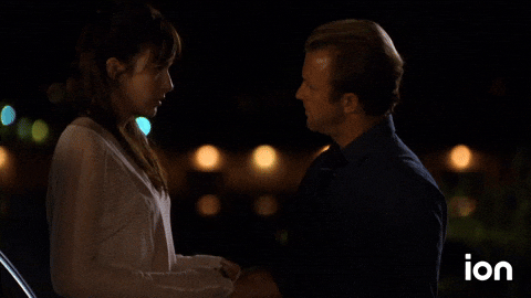 Here For You Loving Couple Talking GIF