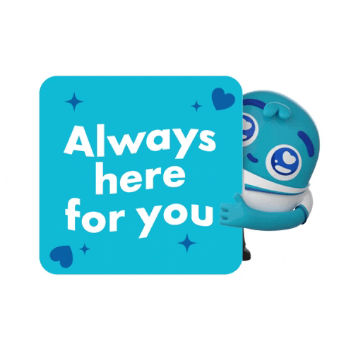 Here For You Sweet Graphic Arts GIF