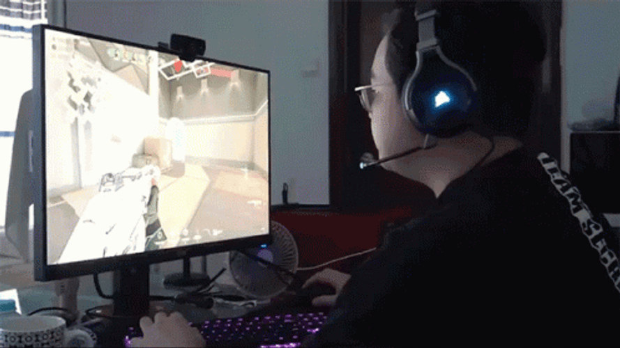 Here I Am Playing Video Game GIF