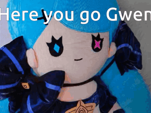 Here You Go Gwen League Of Legends GIF