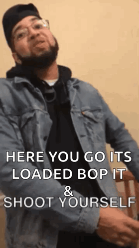 Here You Go Sarcastic Throwing Things GIF