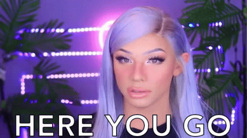 Here You Go Youtuber Clawdeena GIF