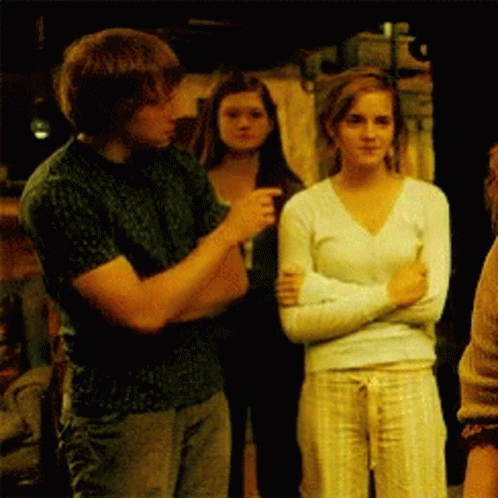 Hermione Ron And Ginny Weasley GIF