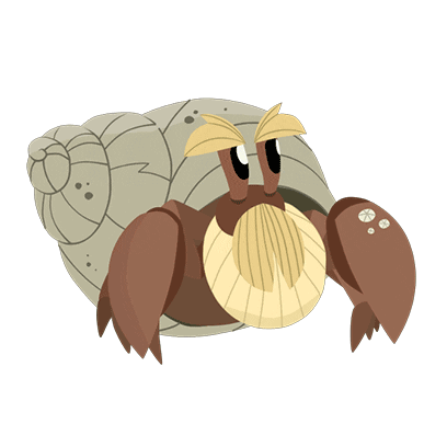 Hermit Crab Puffin Rock GIF