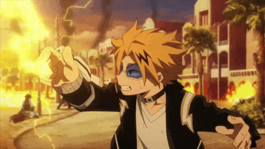 Hero Academia Denki Electric Power GIF