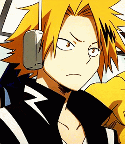 Hero Academia Denki Worried Face GIF