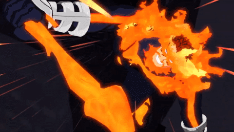 Hero Academia Endeavor Fiery Lit Spear GIF