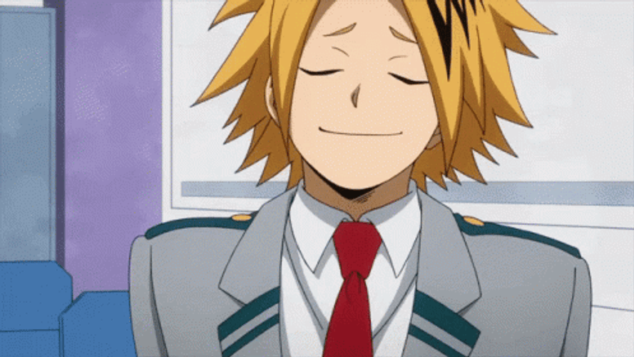 Hero Academia Proud Denki Talking GIF