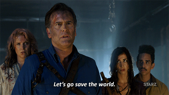 Hero Bruce Campbell Ash Vs Evil GIF