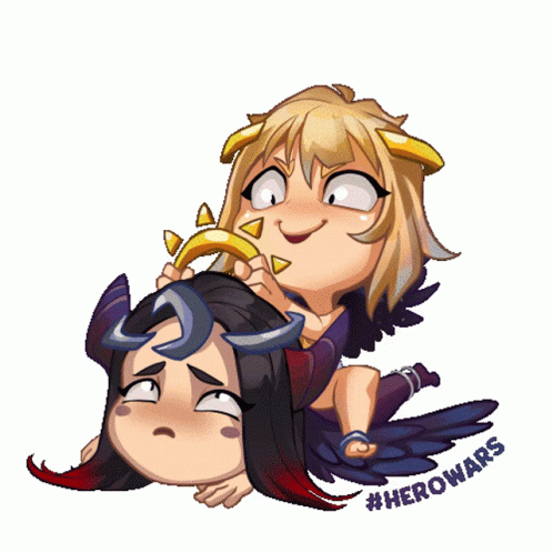 Hero Wars Girls Fighting GIF