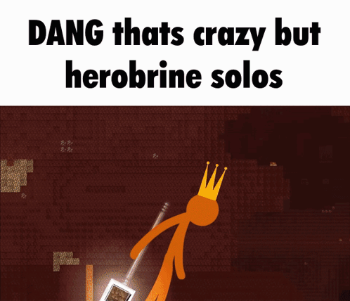 Herobrine Crazy Solo Attack Minecraft GIF