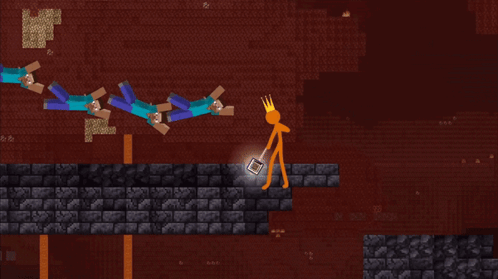 Herobrine Fierce Combat Gameplay Minecraft GIF