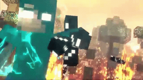 Herobrine Thunder Unleashed Minecraft GIF