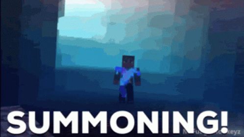 Herobrine Unleashing Summoning Power GIF
