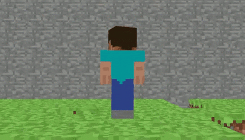 Herobrine White Laser Eyes Zoom In GIF