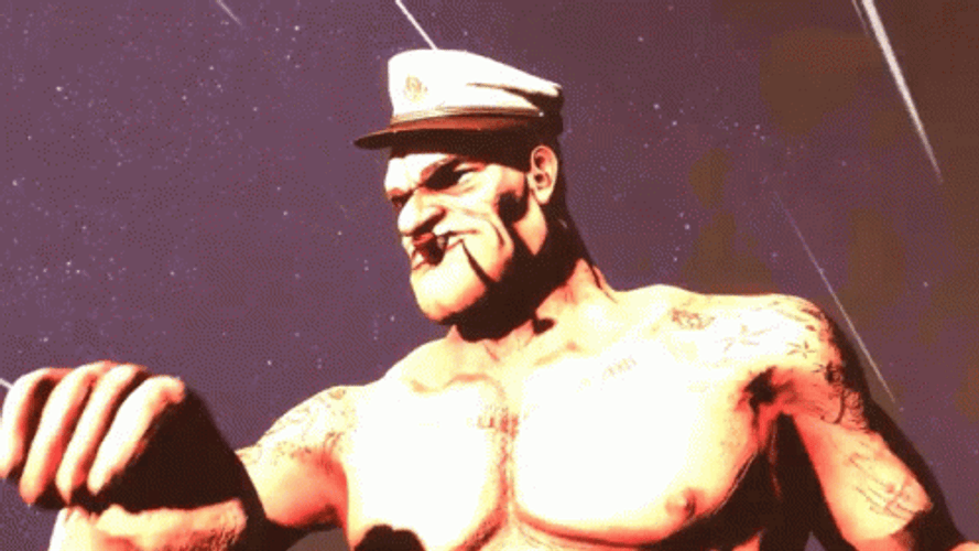 Heroic Popeye Animation GIF
