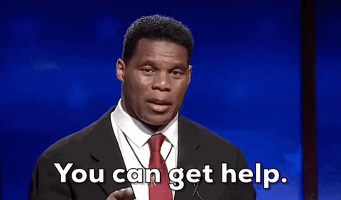 Herschel Walker Says You Can Get Help GIF