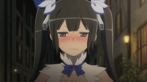 Hestia Danmachi Pink Sigh GIF